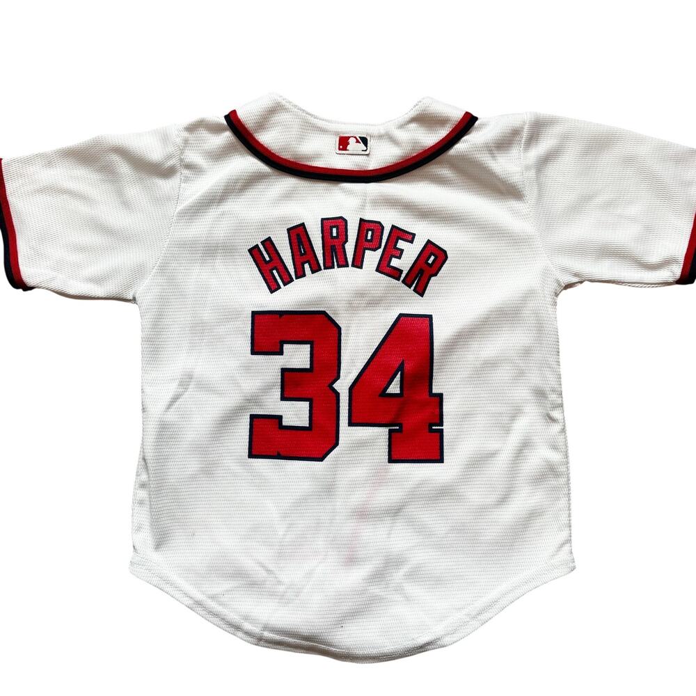 Majestic MLB Washington Nationals #34 Bryce Harper Jersey Toddler Sz 3T